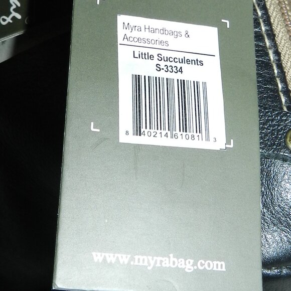 Myra Little Succulents Leather, Hide Duffle Bag🆕Ships Fast 💨⚡🚚 - Picture 14 of 15